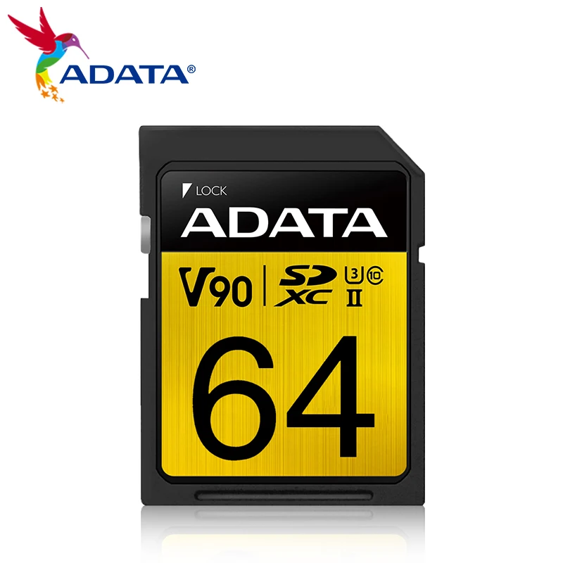  ADATA ̾ ONE SDXC 64GB V90 UHS-II U3 128GB 256GB  ÷ SD ī TF ī ޸ ī 4K/8K ī޶ 