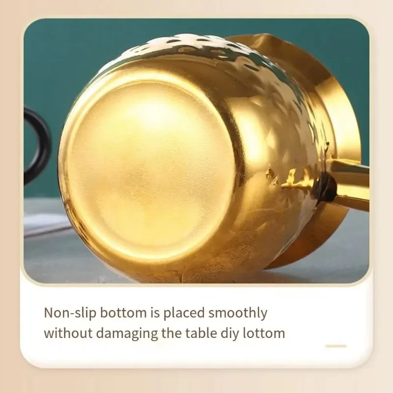 Stainless Steel Turkish Coffee Decanter Rustproof Turkish Coffee Warmer With Spout For Milk Chocolate Butters Melting