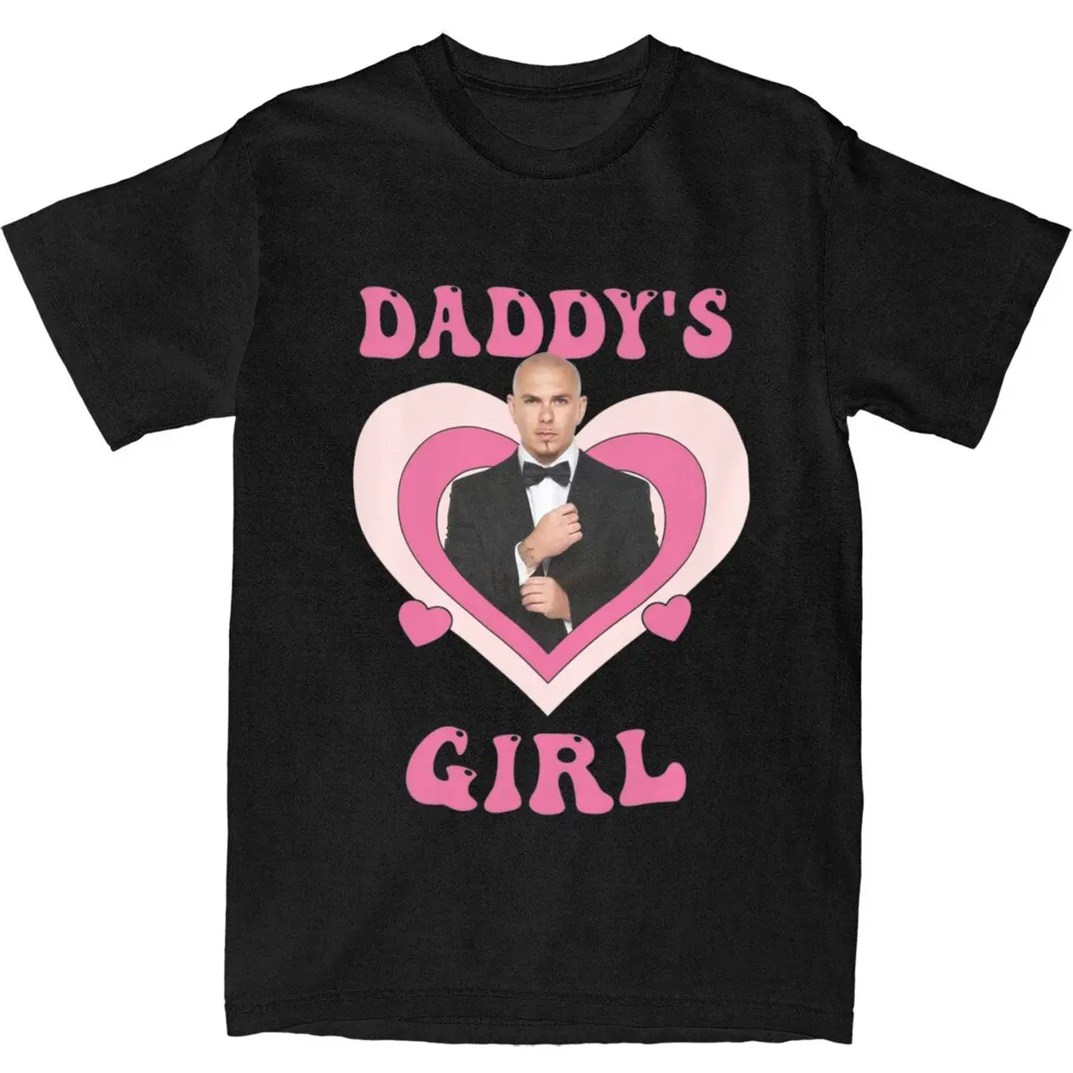 Футболка Daddys Girl Pitbull, женская, летняя, розовая, женская футболка из чистого хлопка с короткими рукавами