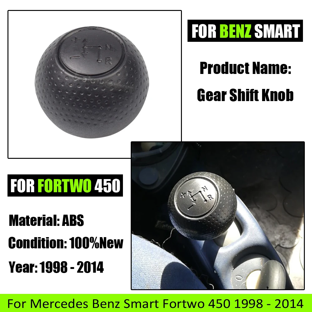 메르세데스 벤츠 스마트 Fortwo 450 1998-2014 블랙 카 자동 기어 시프트 노브 시프터 스틱 레버 펜 핸드 볼 고품질