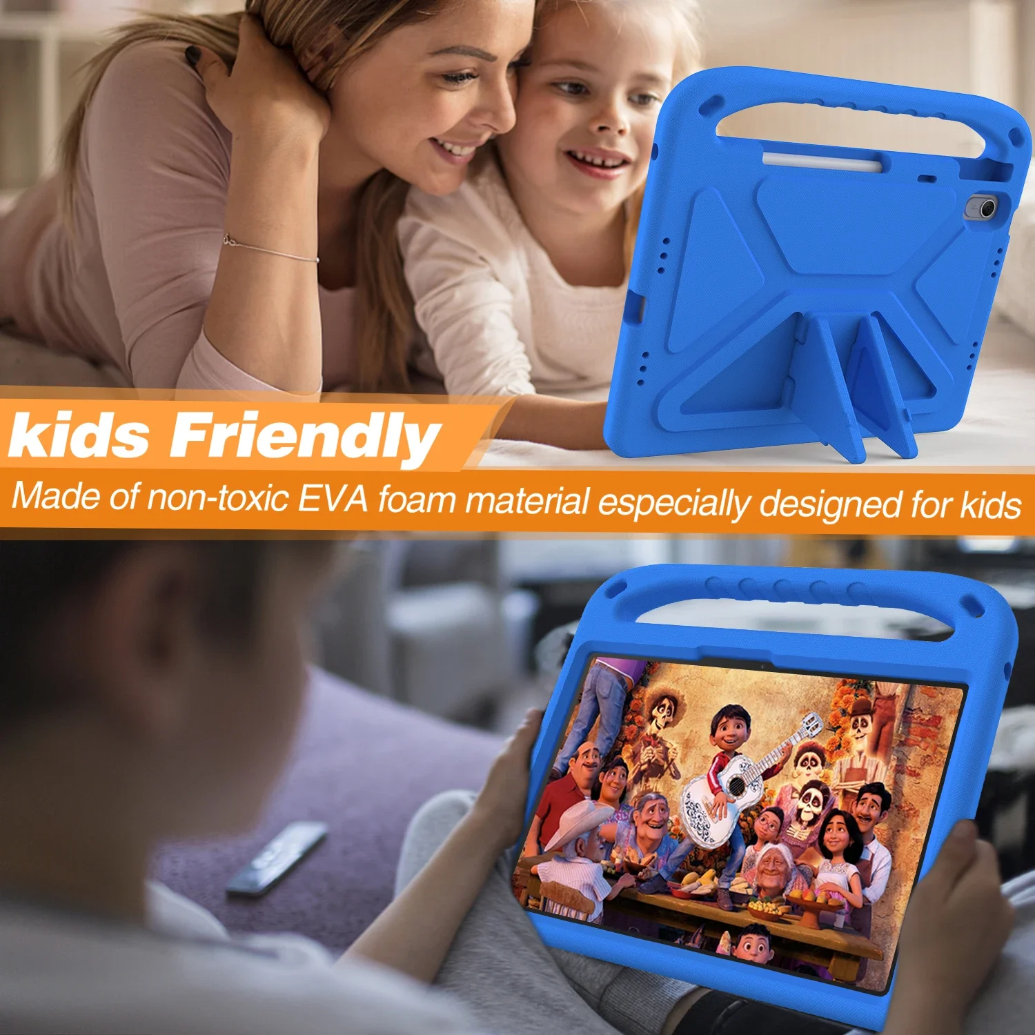 Durable Kids EVA Tablet Case with Handle and Stand