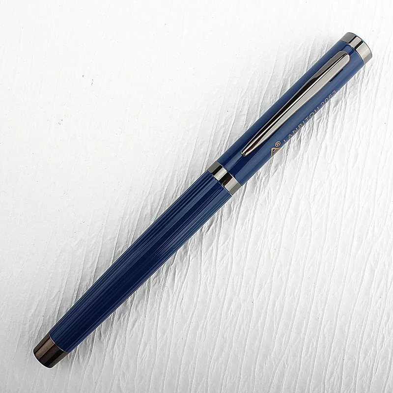 LANBITOU Forest Metal Fountain Pen with Tree Texture - Elegant Writing Pen for Business & Office