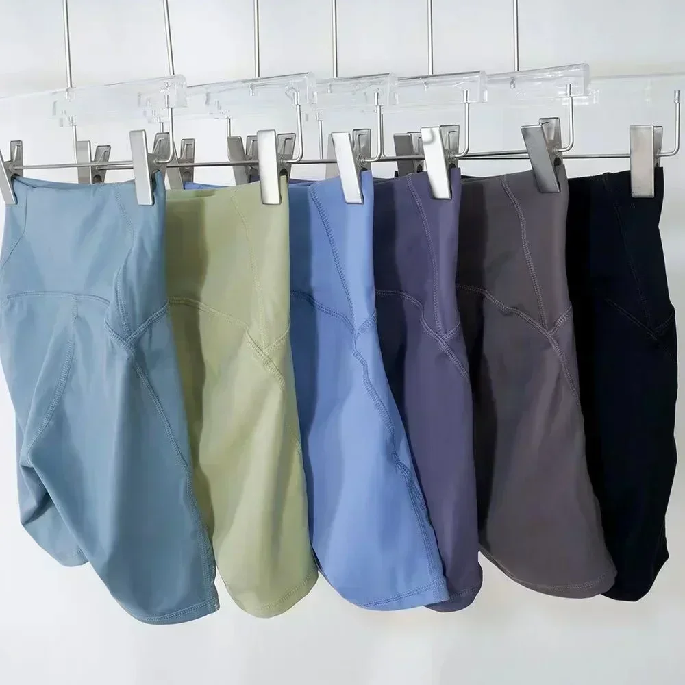 Lemon Women's Shorts Fitness Shorts  for Women Trend Gym Workout Clothing Woman Sport Tights Summer Running Shorts