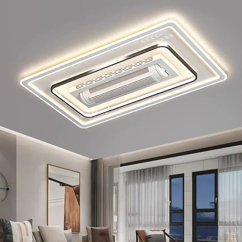 LED Ceiling Light Ceiling fan LED invisible smart chandelier with remote control home decoration living room bedroom hotel