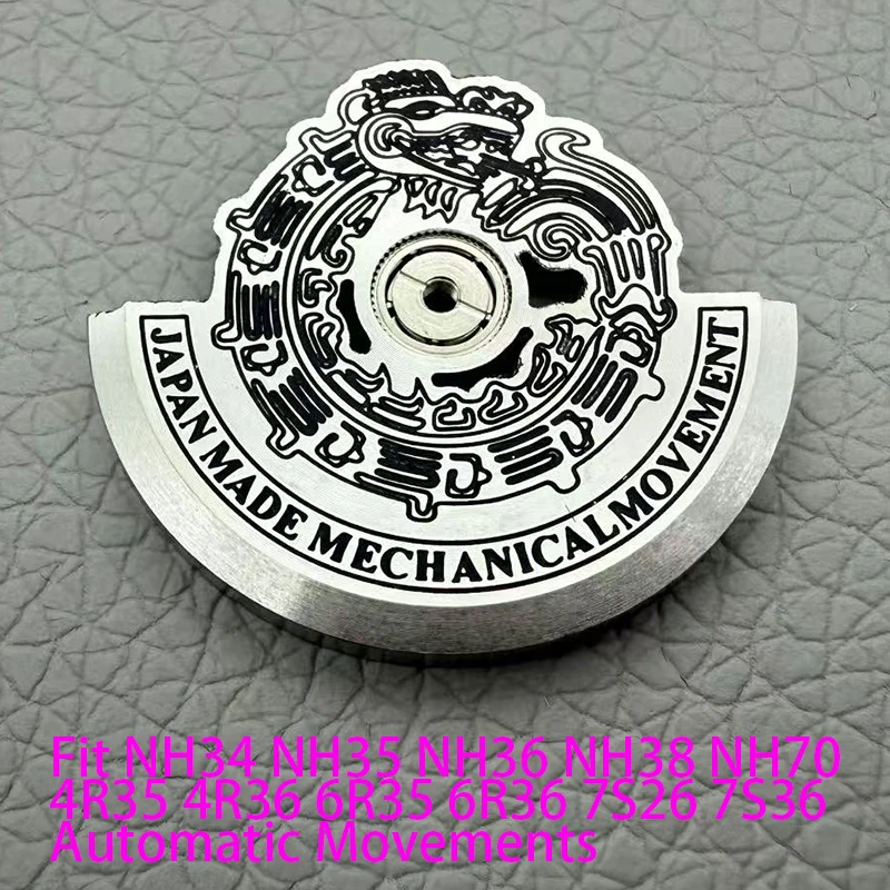 Customized Automatic Hammer Rose Gold Black Blue Silver Gold Watch Rotor Parts