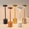 Simple Touch Sensor LED Table Lamp Rechargeable Desk Lamp 3Colors Adjustable Bedside Creative Ambient Light Bar Room Decor Light 2