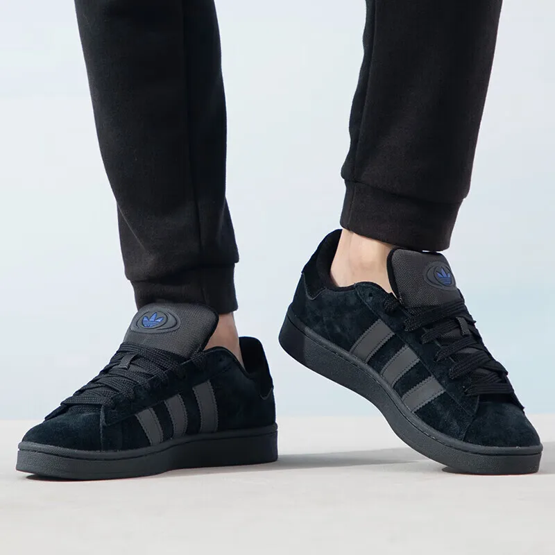 Adidas Original Black Campus 00s Men's and Women's Board Shoes Wear-resistant Anti-slip Casual Shoes