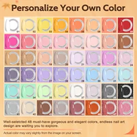 48 Colors Brown Pink Purple Glitter Shades Dipping Powder with Dip Liquid Set & Essential Manicure Tools for Nail Art Design 2