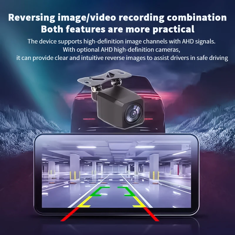 1 Set AHD Car Rear View Camera 12V Night Vision Backup Parking Reverse Camera Waterproof HD Color Image Video Vehicle Camera