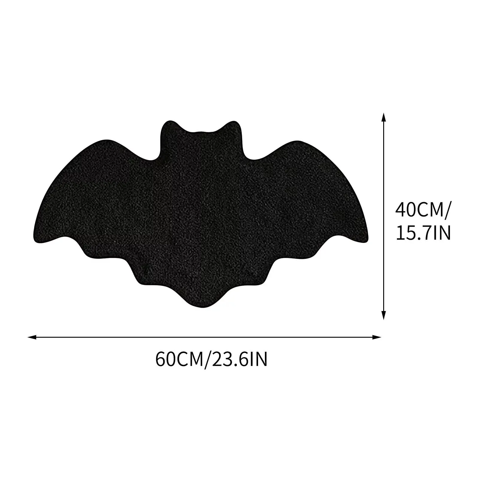 Halloween Irregular Bat Bath Mat Living Room Rugs Spider Web Carpet Door Mats Non-Slip Bathroom Bedroom Kitchen Mats Decoration