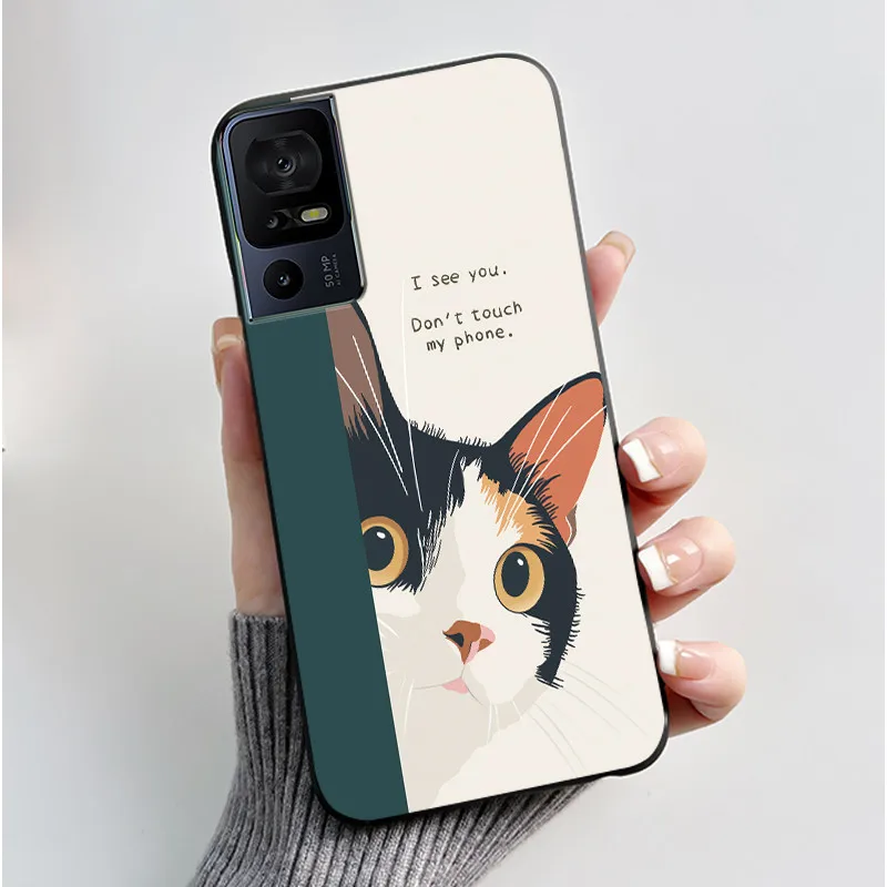 Luxury Cute Cartoon Black Soft Silicone Protective Phone Case