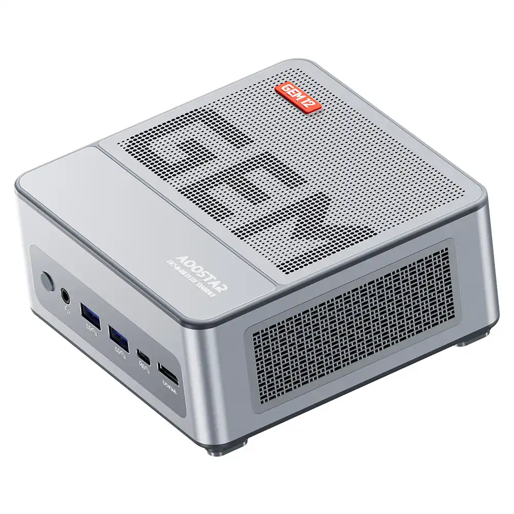 AOOSTAR GEM12 Max Mini PC, AMD Ryzen 9 6900HX 8 Core Up to
