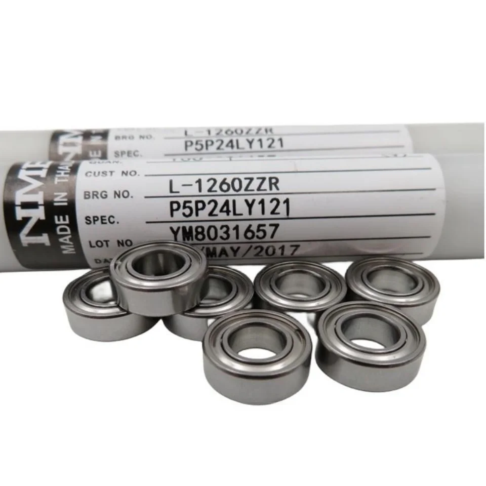 50pcs Minebea NMB bearing L-1260ZZ 6*12*4mm MR126ZZ precision miniature ball bearings 1260 MR126 MR126Z 6x12x4 mm miniature ball bearings bicycle ball bearing