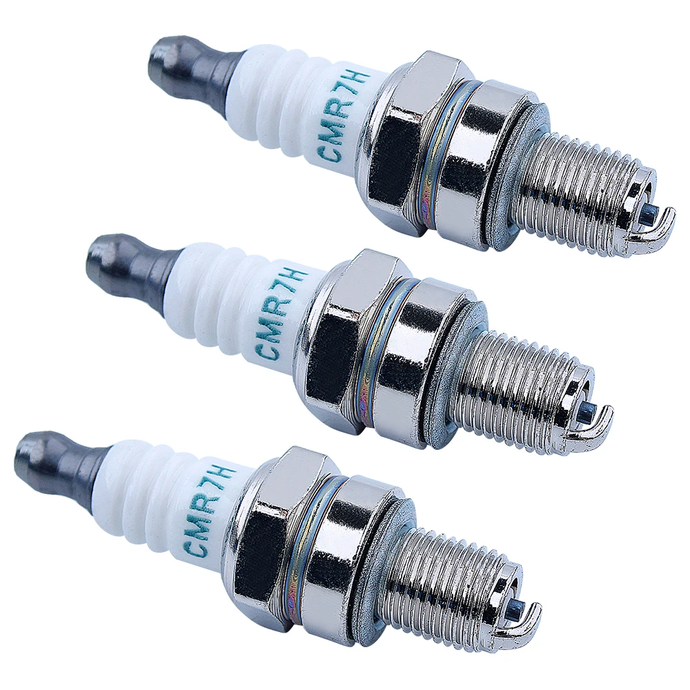 Spark Plug 3 PCS CMR7H Spark Plug Kit Fit 4 Stroke For Honda GX35 Engine Part Trimmers Blower Cutter