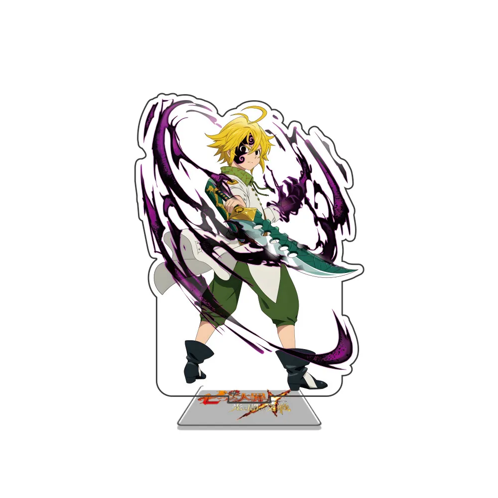 Anime Acrylic Stand Figure - The Seven Deadly Sins Character Display, 15cm Desk Decor and Gift