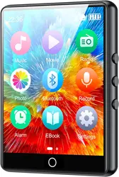 Enhanced Touchscreen Bluetooth MP3 Player with HiFi Sound & Multifunctional Features - 32 GB (Black)