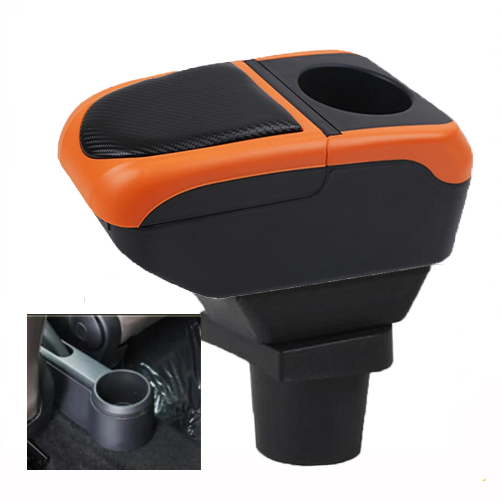 

For Car Skoda citigo Volkswagen vw UP Armrest Box Arm Elbow Rest Center Console Storage Case with Cup Holder USB Port