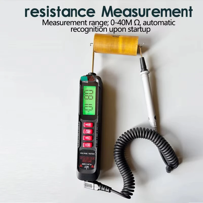 USB Rechargeable Car with Clip Digital Multimeter Pen Type 4000 Counts AC/DC Voltage Non-Contact Auto Ohm Diode Tester For Tool digital multimeter multimeter tester voltage detector tester voltage meter tester