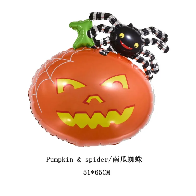 Foil Balloons For Halloween Party 12 Halloween Foil Balloons Set – Large Pumpkin, Ghost, Bat & Spider Balloons For Party Decor Halloween Party Balloons