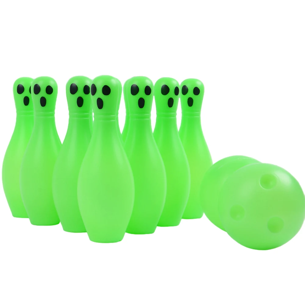 Halloween Noctilucent Ghost Bowling Toys Glow in Dark Interactive Bowling Toys Game Festival Theme for Boys Girls Game