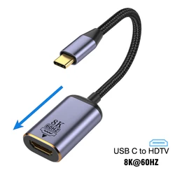 8K Multi-Port USB-C to Display Adapter with HDMI, DisplayPort, Mini DisplayPort, and VGA Connectivity (C to HDTV 8K60HZ C)