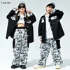 Boys Hip Hop Cool Jacket Patchwork Cargo Pants Girls Shirt teen Street Dance Clothes Sets Kids Streetwear Children Jazz Costumes 1