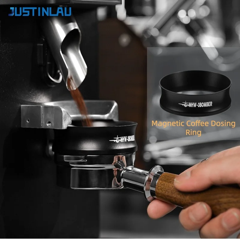 JUSTINLAU 51/54/58 مللي متر قمع جرعات القهوة المغن...