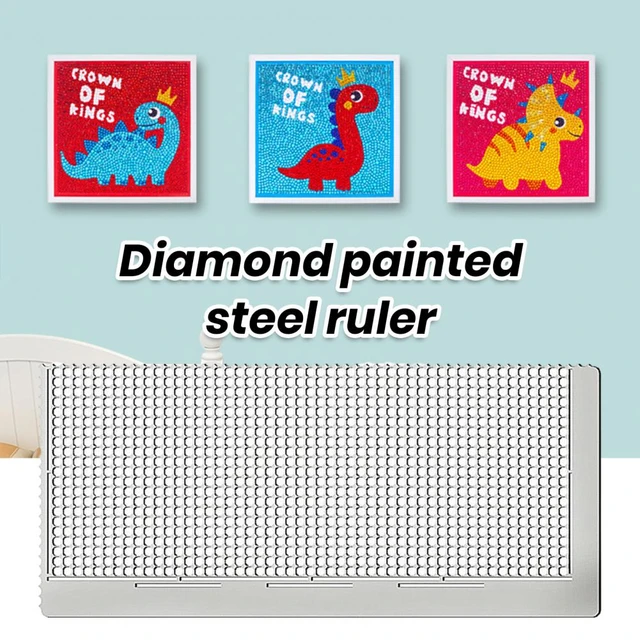 Diamond Painting Ruler Stainless Steel Neat Fast Point Drilling Easy Peel  Nano-coating Stronger Toughness Ruler - AliExpress