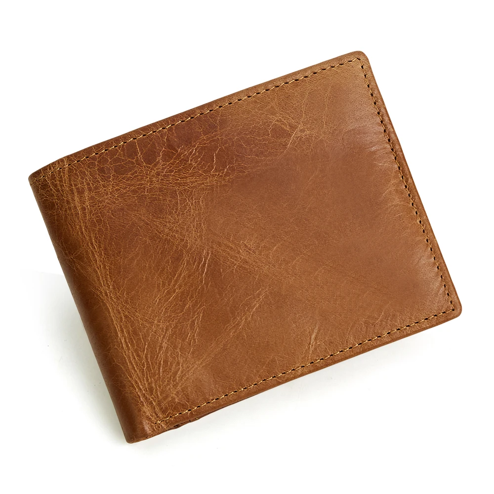 Credit Card Wallet Business Retro Leather Wallet For Men RFID multi slot Fashionable Short Wallet Men Wallet Leather