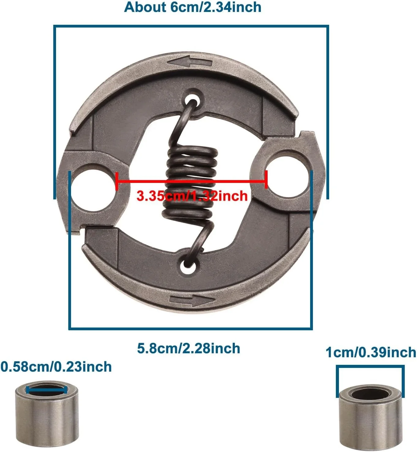 4180 160 2000 Stihl KM90 KM90R KM110R KM130 FS90 FC90 멀티툴 엔진 교체 부품용 잔디깎이 폴 프루너 클러치