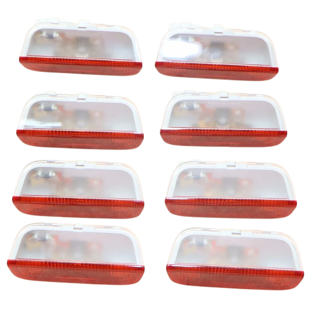 8pcs Car Door Plate Warning Lights For Vw Cc Sharan Touareg Passat Cc