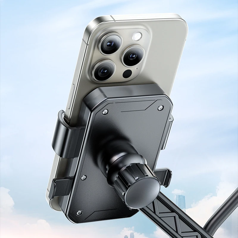 Universal Shockproof Phone and Navigation Holder for Bikes and Electric Vehicles