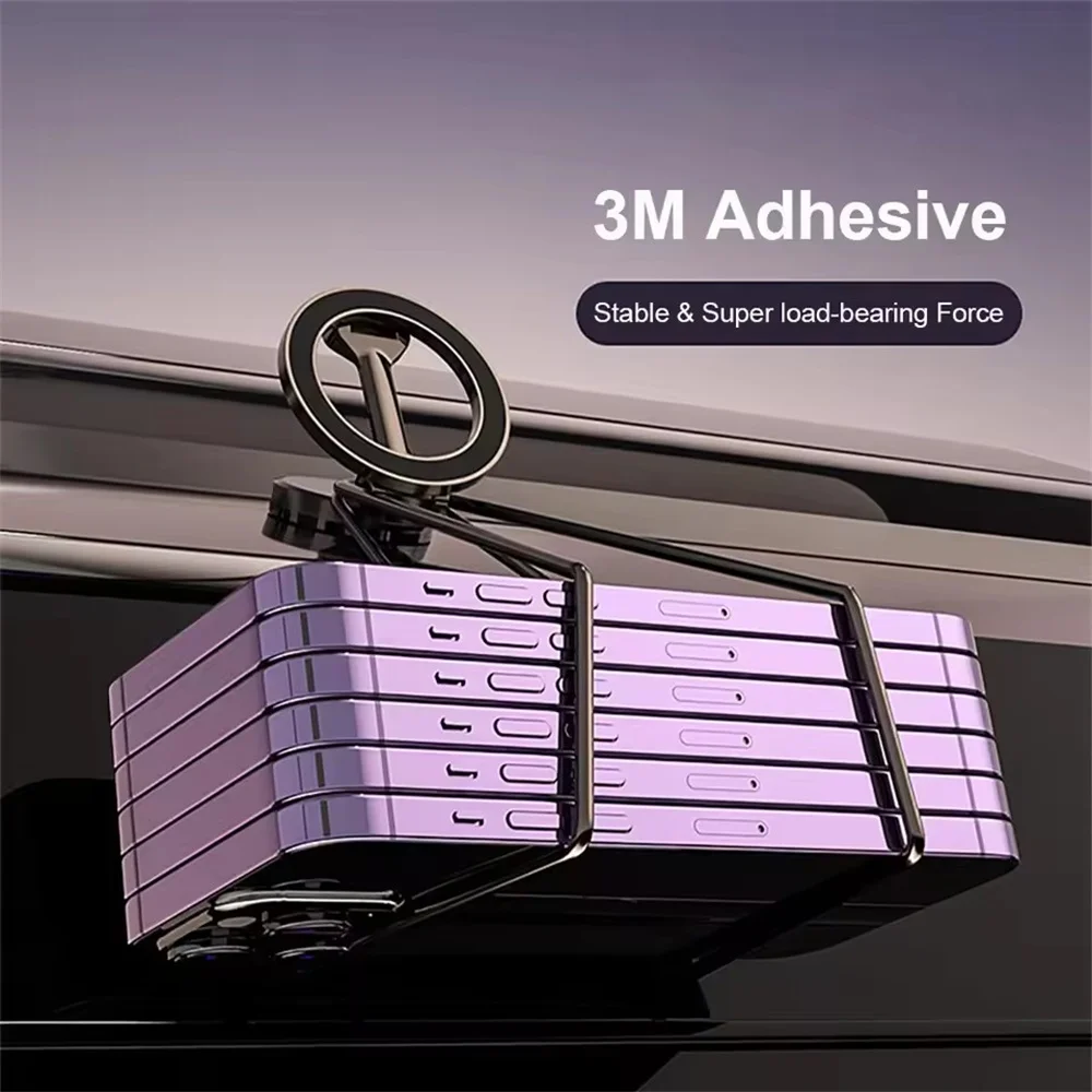 Roreta Foldable Sided Magnetic monopod for Magsafe Gym Treadmill Universal Folding Car Holder Magnetic Smartphone Stand magnetic phone stand