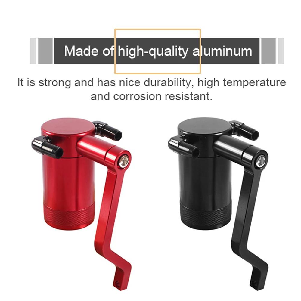 

Baffled Oil Catch Can Kit Aluminum Alloy Oil Separator Reservoir Tanks with Bracket Replacement for Dodge2011-2021