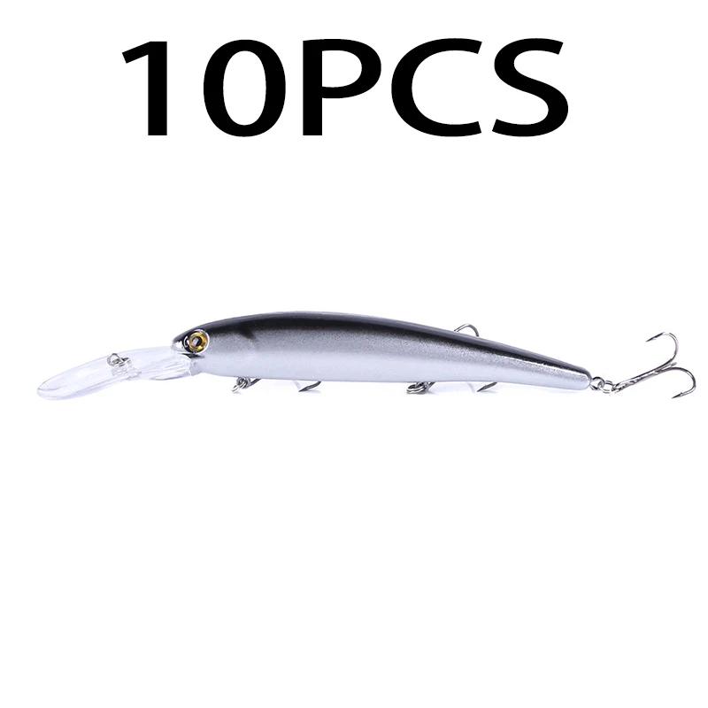 Deep Diving Minnow Wobbler Lure - Premium Fishing Bait for Bass, Pike, Walleye, and Perch