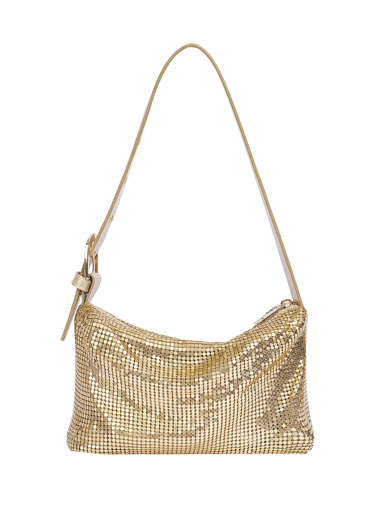 Modische Handtasche Reiß verschluss Umhängetasche mit verstellbarem Pu Schulter gurt lässige weiche Party tasche für Frauen Abend tasche – Detail 1