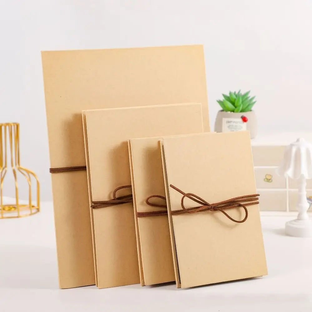 High Quality Kraft Paper Accordion Photo Album 16 Pages Folding Type Idol Photo Card Holder Adhesive style Diy Album Gifts