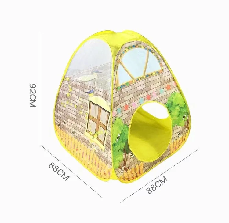 3 In 1 Kids Ball Pit Tents With Crawl Tunnel Wigwam Tent For Children Children Play Tent House Tunnel Baby Ball Pool