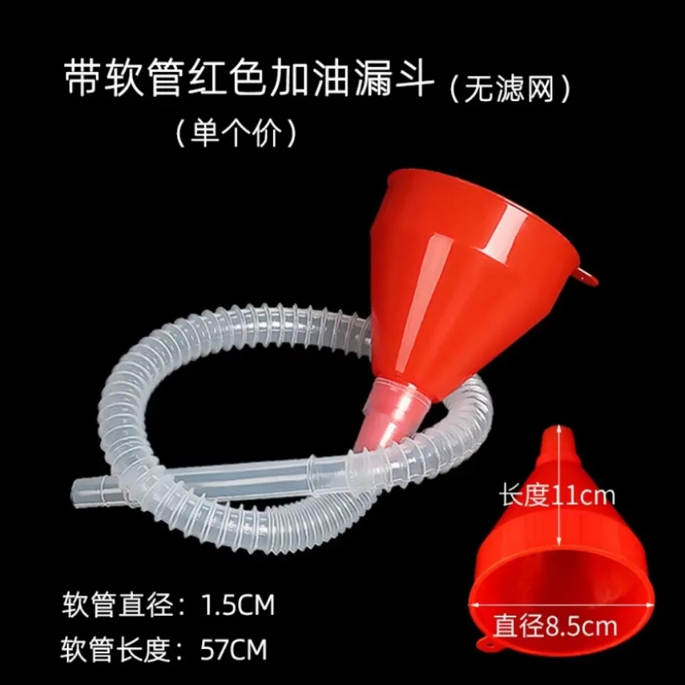 Oil Filter Funnel Car Repair Tool Oil Filling Equipment with Filter Flexible Tube for Safety Emergency Travel Car Accessories