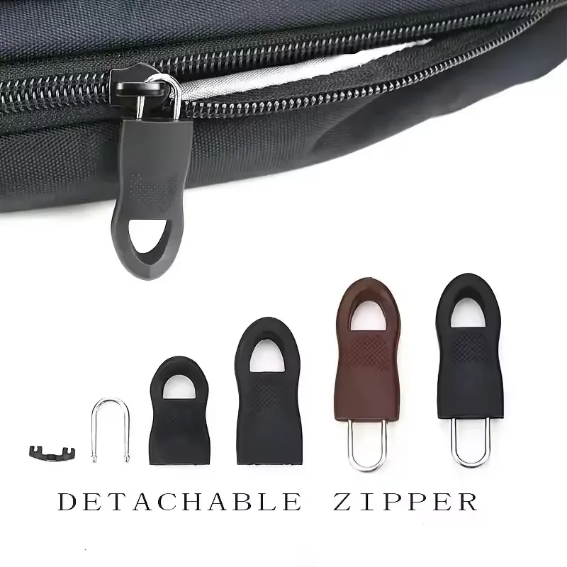8Pcs Replacement Zipper Pull Puller End Fit Rope Tag Clothing Zip Fixer Broken Buckle Zip Cord Tab Bag Suitcase Backpack Tent