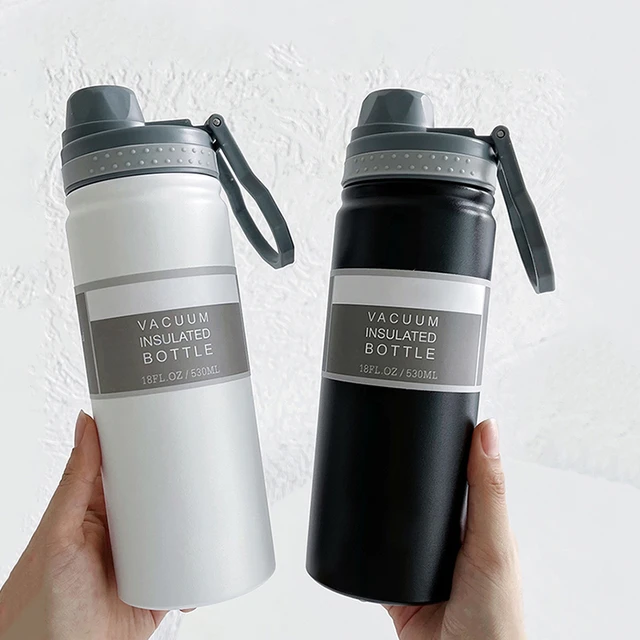 Borraccia termica per bere direttamente borraccia sottovuoto in acciaio  inossidabile bottiglia d'acqua isolata tazza da viaggio tazza da caffè  530/750ML Hydro Flask - AliExpress