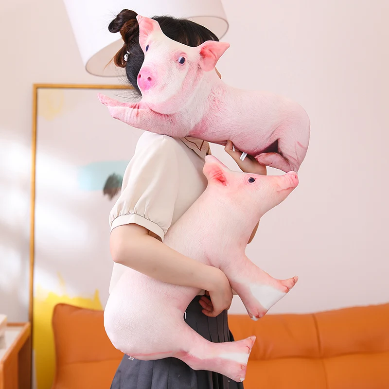 

1 шт. 3D имитация свиньи плюшевая подушка мягкая реальная жизнь свинья кукла искусственная мягкая задняя Подушка Диван декоративные подарки