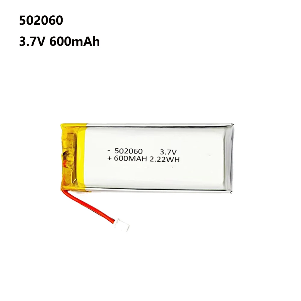 Bateria Recarregável de Lítio Polímero Lipo 3.7v 600mah 502060 522060 Bateria para Mp3 Gps Dvd Gravador Bluetooth Auricular E-book Câmera
