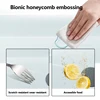 Multi Functional Digital Flying Rain Faucet White Double Waterfall Stainless Steel Sink Kitchen Sink Embossed Large Single Slot 5