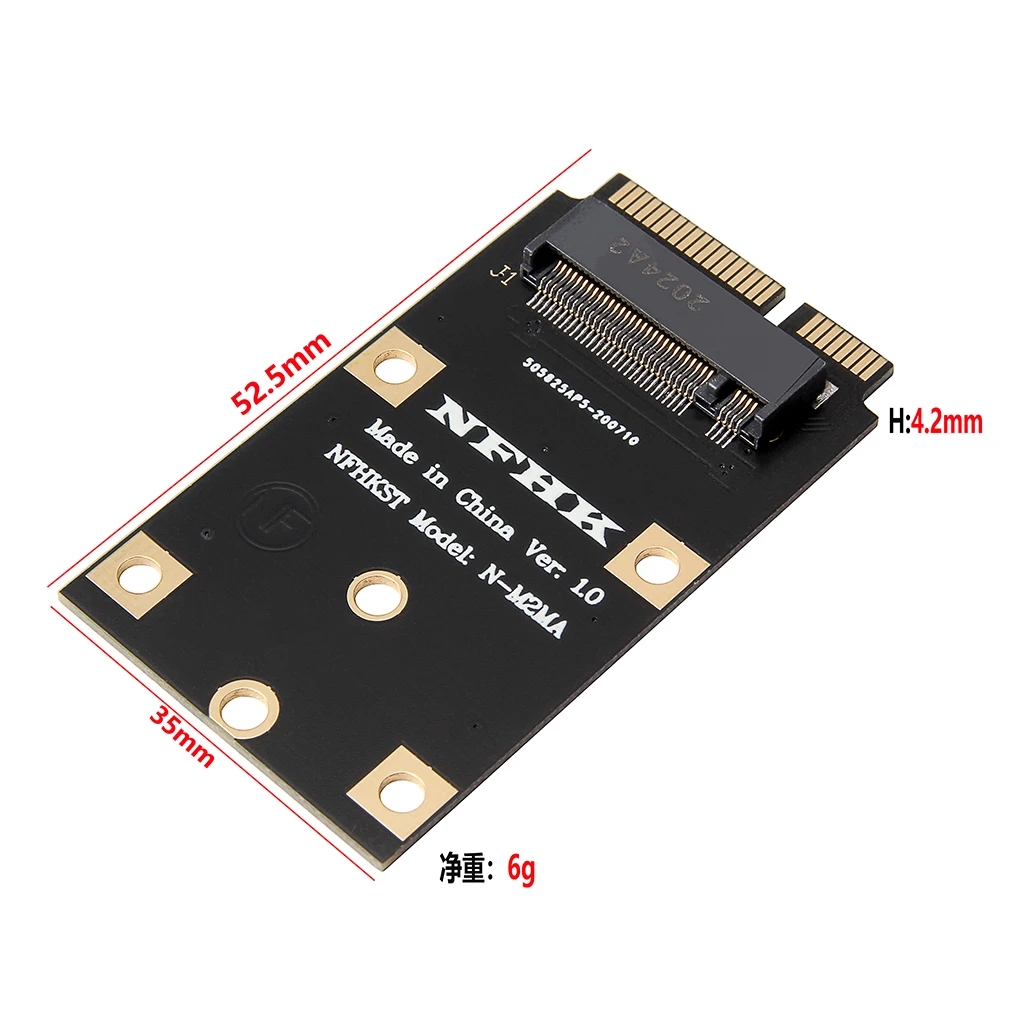 미니 PCIE-nvme 어댑터 NVMe SSD 미니 PCI Express M 키 커넥터는 2230 nvem SSD 풀 스피드를 지원합니다.