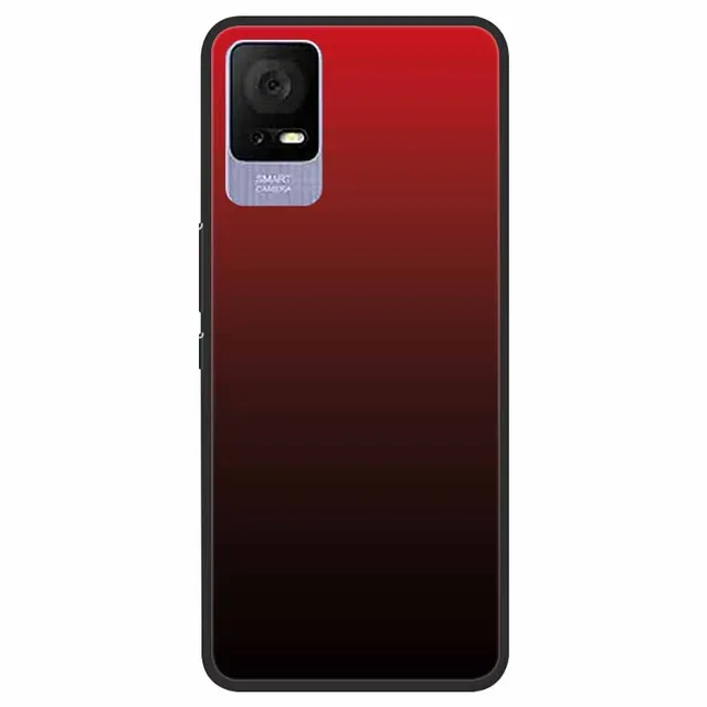Pixfab Silicone Phone Case For TCL Models 501, 505, 403, 405, 305, 306SE & More - Black Protective Cover With Screen Guard