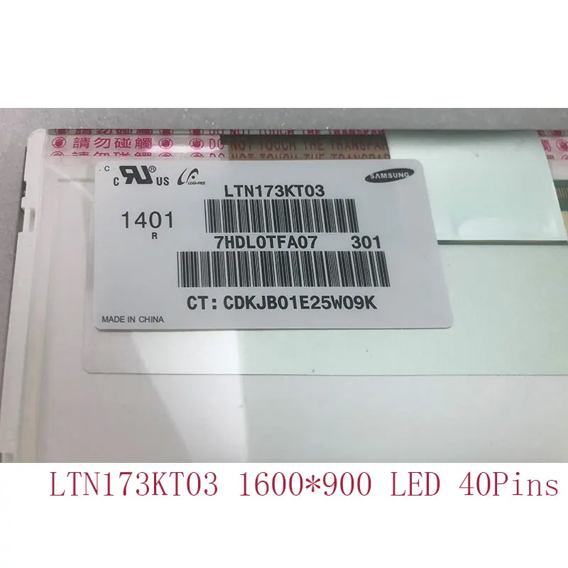 

LTN173KT03 H01 W01 fits LTN173KT03 T01 17.3" LED WXGA++ HD for HP ZBook 17 G2 LCD laptop screen