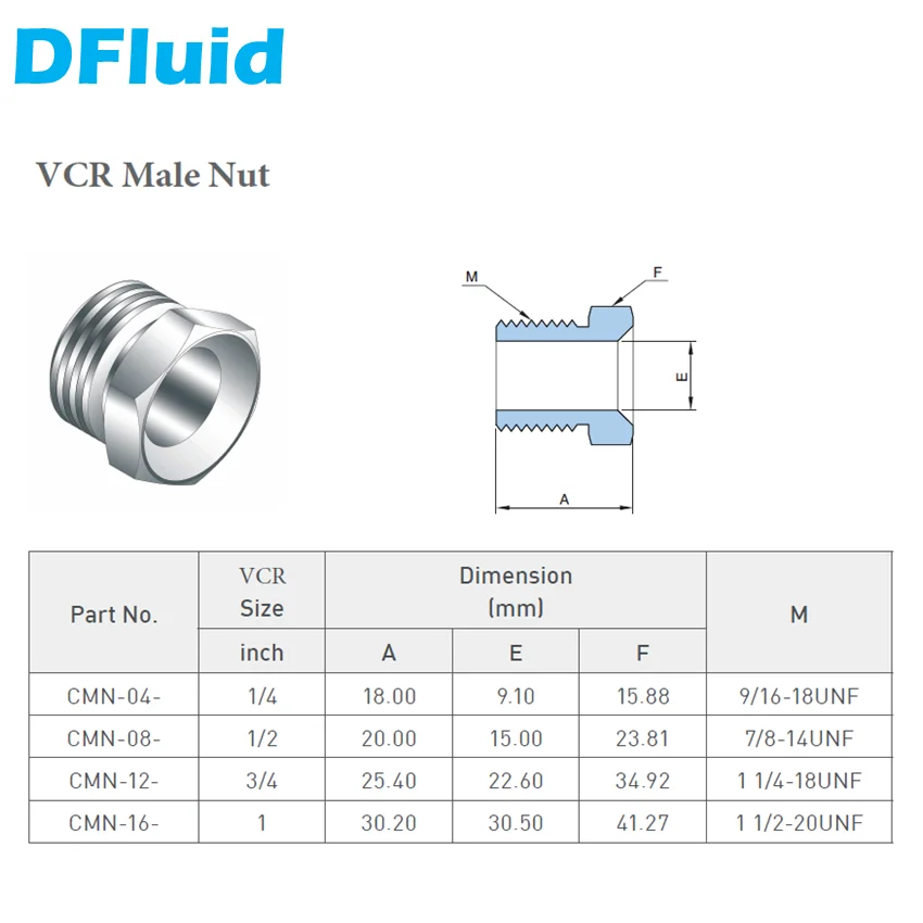 1/4 VCR Female To 1/4 NPT Female Adapter - SUS316L Stainless Steel Pipe Fitting Connector