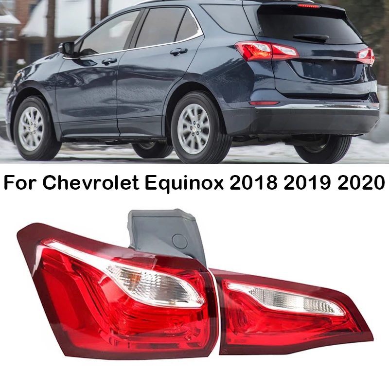 Фото Для Chevrolet Equinox 2018 2019 2020 Автомобильная задняя фонарь стоп-сигнал Сигнал поворота Задний фонарь в сборе с лампочкой №1