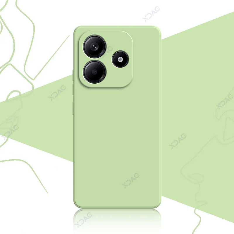 Luxury Square Liquid Silicone Waterproof 360° Soft Phone Case Cover
